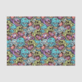 coole zombie Halloween party Tissuepapier (Voorkant)