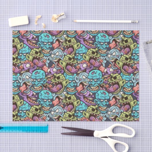 coole zombie Halloween party Tissuepapier (Craft)