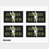 Coole ZOMBIE JAGER Rechthoekige Sticker (Vel)