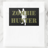 Coole ZOMBIE JAGER Rechthoekige Sticker (Tas)