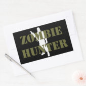 Coole ZOMBIE JAGER Rechthoekige Sticker (Envelop)