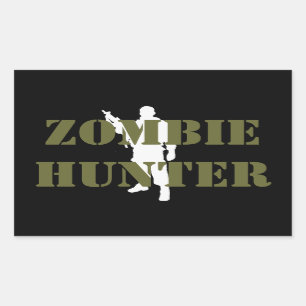 Coole ZOMBIE JAGER Rechthoekige Sticker