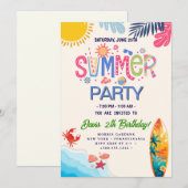 COOLE Zomerfeest Kaart (Voorkant / Achterkant)