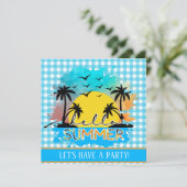 coole zomerliefhebber kaart (Staand voorkant)