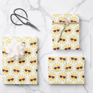 coole zomerzondepoel inpakpapier vel