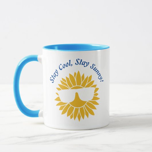 Coole Zonnebloem: Stijlvolle Shades Mok (Links)