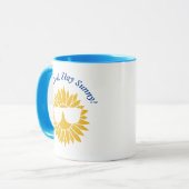 Coole Zonnebloem: Stijlvolle Shades Mok (Voorkant links)