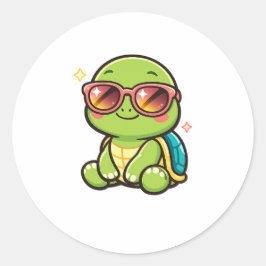 Coole Zonnebril Vibes Ronde Sticker