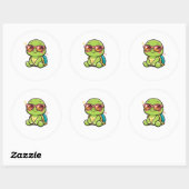 Coole Zonnebril Vibes Ronde Sticker (Vel)
