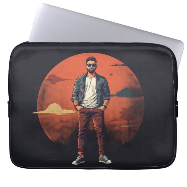 COOLE ZONSONDERGANG LAPTOP SLEEVE (Voorkant)