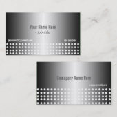 coole zwarte en witte moderne profielkaarten visitekaartje (Voorkant / Achterkant)