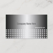 coole zwarte en witte moderne profielkaarten visitekaartje (Achterkant)