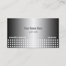 coole zwarte en witte moderne profielkaarten visitekaartje