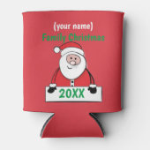 Cooler - Aangepaste Familie Kerstmis (voeg naam to (Voorkant)