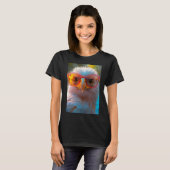 Cooler Adler mit Sonne T-shirt (Voorkant volledig)