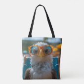 Cooler Adler Tote Bag (Achterkant)