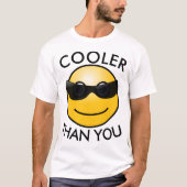 COOLER DAN JIJ, Funny Smile gezicht t-shirts (Voorkant)
