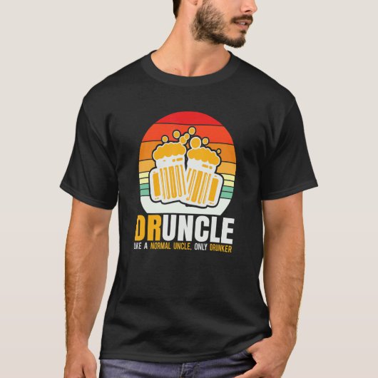 Cooler Onkel Druncle Als een normale oom Alleen Dr T-shirt (Voorkant)