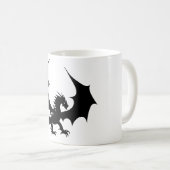 Cooler Schwarzer Drache Koffiemok (Voorkant rechts)