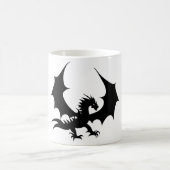 Cooler Schwarzer Drache Koffiemok (Center)