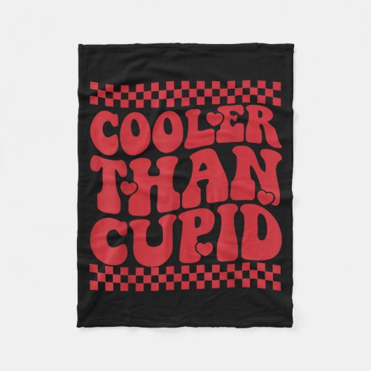 Cooler Than Cud Cute Valentine's Day Kids Boys Gir Fleece Deken (Voorkant)