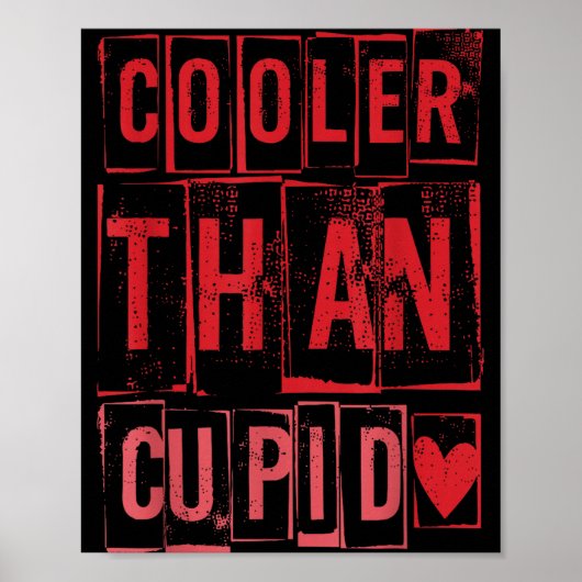 Cooler Than Cud Cute Valentine's Day Kids Boys Gir Poster (Voorkant)