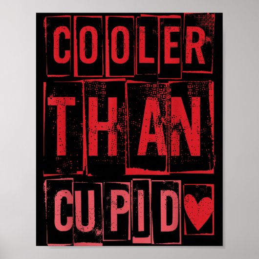 Cooler Than Cud Cute Valentine's Day Kids Boys Gir Poster (Voorkant)
