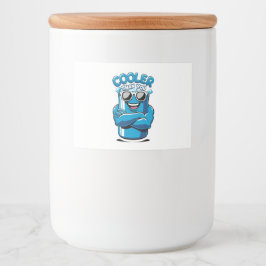 Cooler Than You beroemd gemaakt door Funny Party C Voedselcontainer Etiket