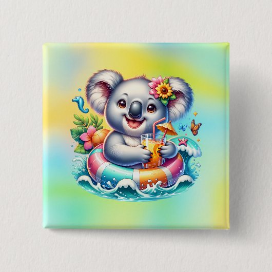 Cooler Vierkante Button 5,1 Cm (Voorkant)