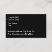 Coolest 8 Ball Billiards Business Cards Visitekaartje (Achterkant)