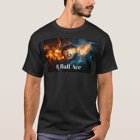 Coolest 8 Ball Billiards Game Day Men's T-shirt (Voorkant)