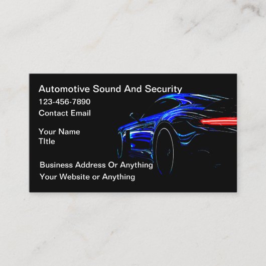 Coolest Automotive Audio And Security Visitekaartje (Voorkant)