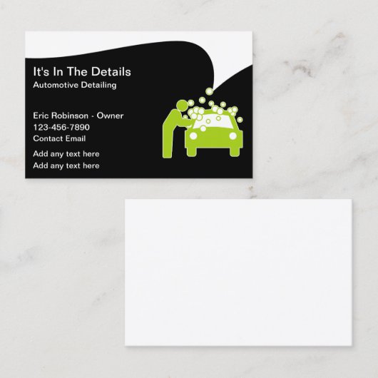 Coolest Automotive Detailing Visitekaartjes (Voorkant / Achterkant)