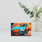 Coolest Automotive Visitekaartjes Bold Kleur (Staand voorkant)