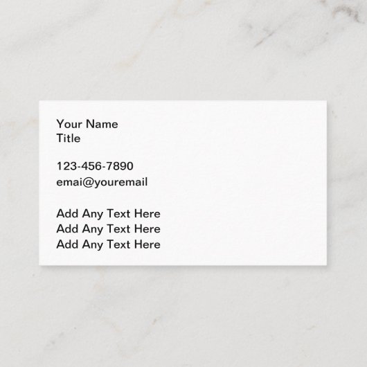 Coolest Automotive Visitekaartjes Sjabloon (Achterkant)