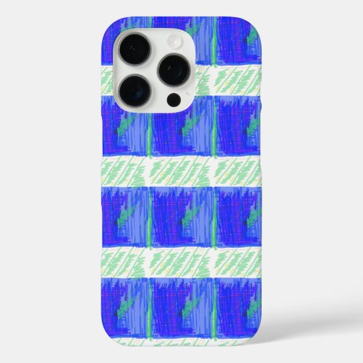 Coolest Blue Nautical Abstract  Case-Mate iPhone Case (Achterkant)