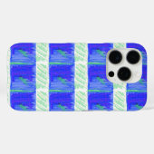 Coolest Blue Nautical Abstract  Case-Mate iPhone Case (Achterkant (horizontaal))