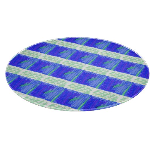 Coolest Blue Nautical Abstract  Snijplank (Hoek)