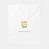 Coolest Bonus Dad Deken – Custom Heartfelt Gift (Voorkant)