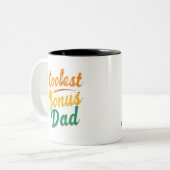 Coolest Bonus Dad Mok - Custom Stepdad Gift (Voorkant links)