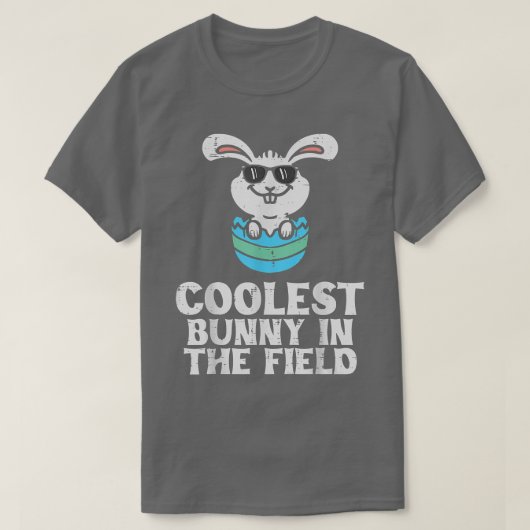 Coolest Bunny In The Field Cute Toddler Boys Easte T-shirt (Design voorkant)
