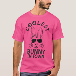 Coolest Bunny In Town Sunglasses Toddler Boys East T-shirt