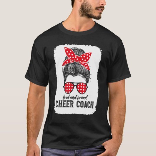 Coolest Cheer Coach Assistant Cheering Coaching Li T-shirt (Voorkant)