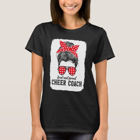 Coolest Cheer Coach Assistant Cheering Coaching Li T-shirt (Voorkant)
