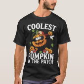 Coolest Dabbing Pumpkin in The Patch Halloween T-shirt (Voorkant)
