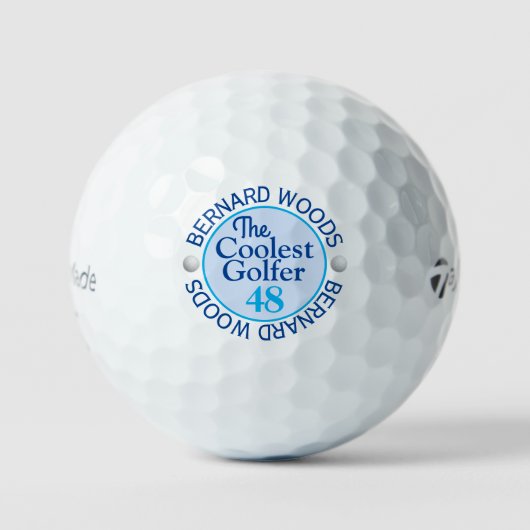Coolest Dad By Par Golfer Geboorte Gift Golfballen (Voorkant)
