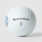 Coolest Dad By Par Golfer Geboorte Gift Golfballen (Logo)