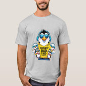 Coolest Dad Ever beroemd gemaakt door Penguin T-sh T-shirt (Voorkant)