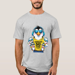 Coolest Dad Ever beroemd gemaakt door Penguin T-sh T-shirt