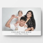 Coolest Dad Ooit Foto Vaderdag Herinneringen Gift Fotoplaat (voorkant)